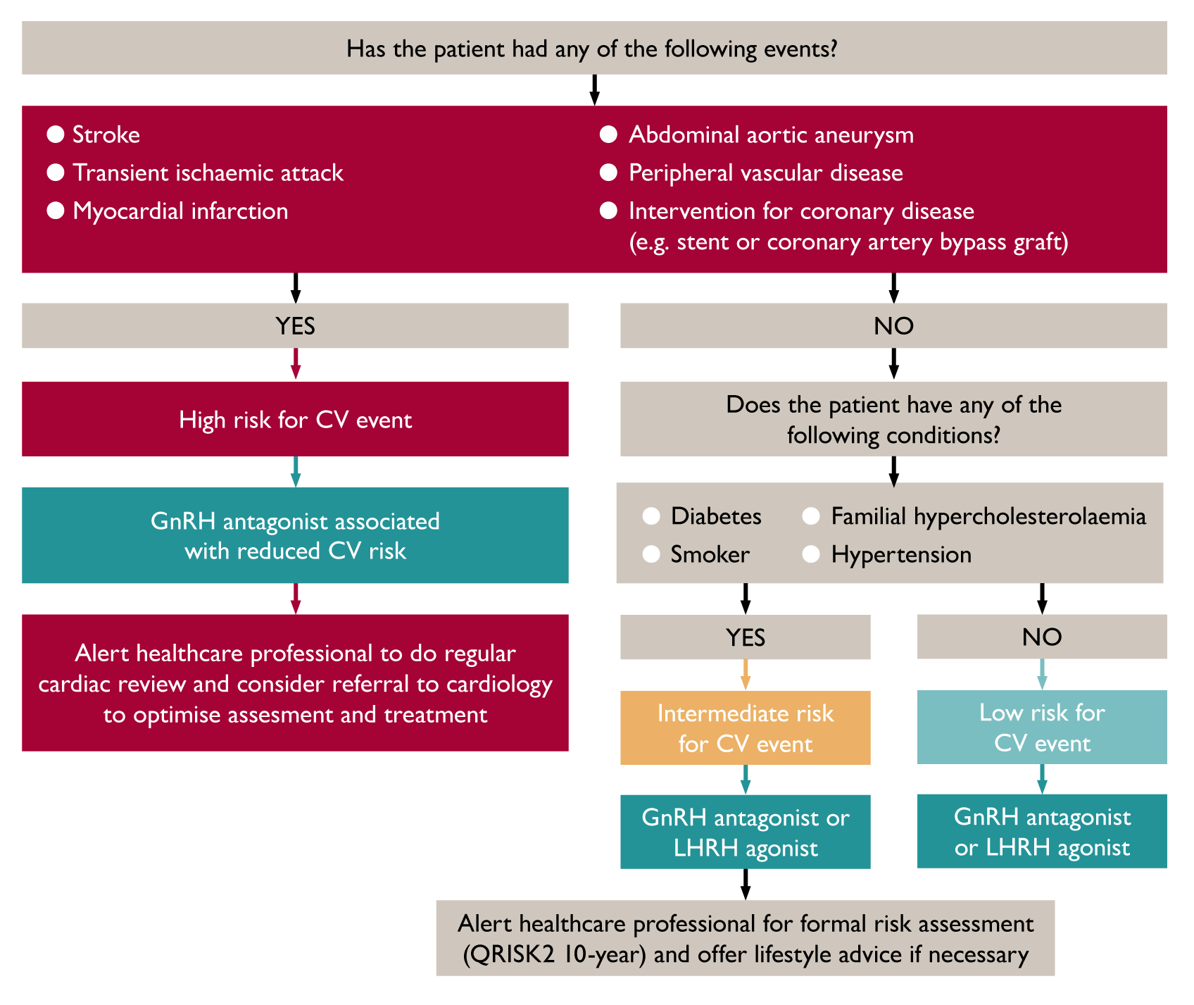 CV risk assessment tool